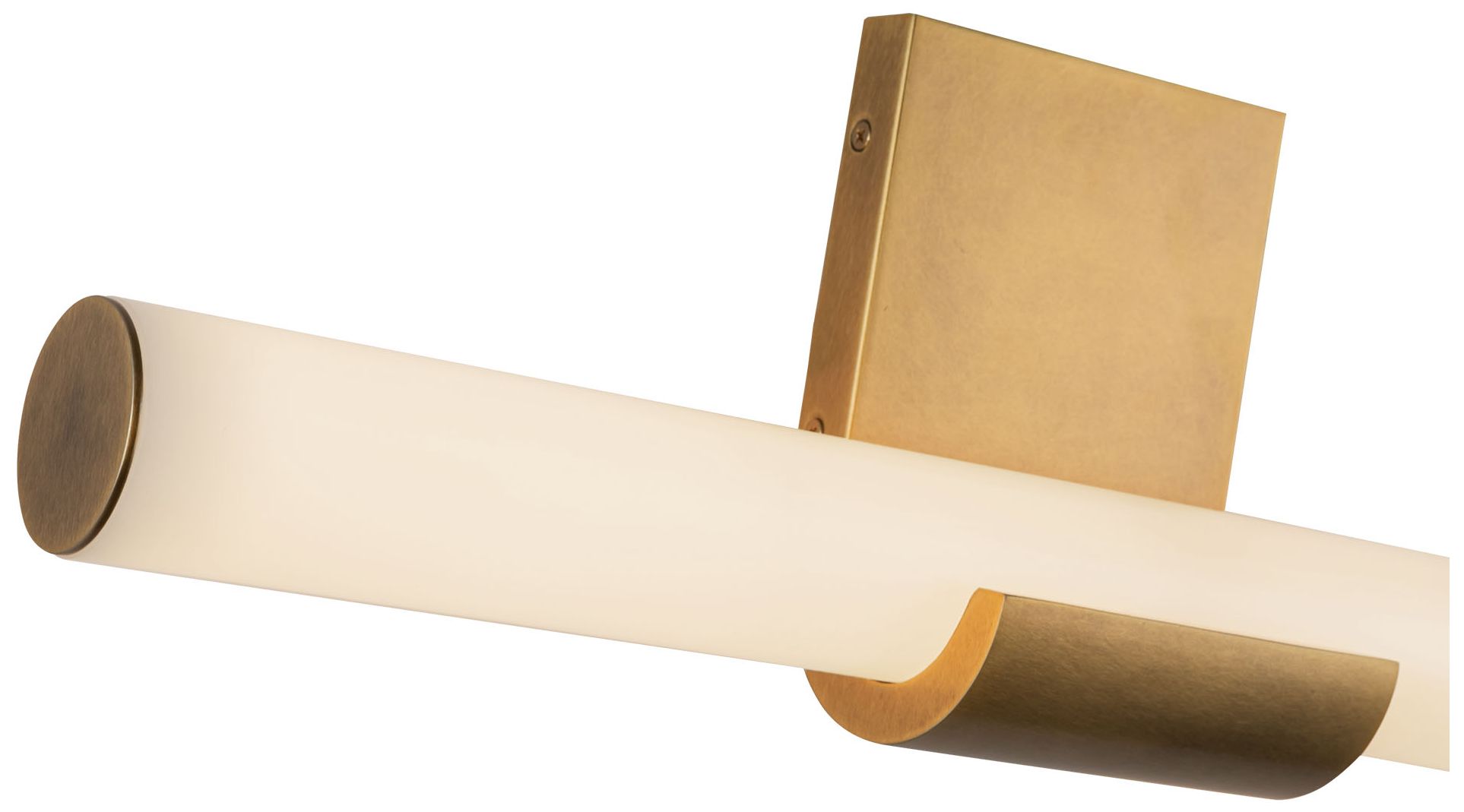 Image 7 Alora Apollo LED 20-in Vintage Brass Wall Vanity more views