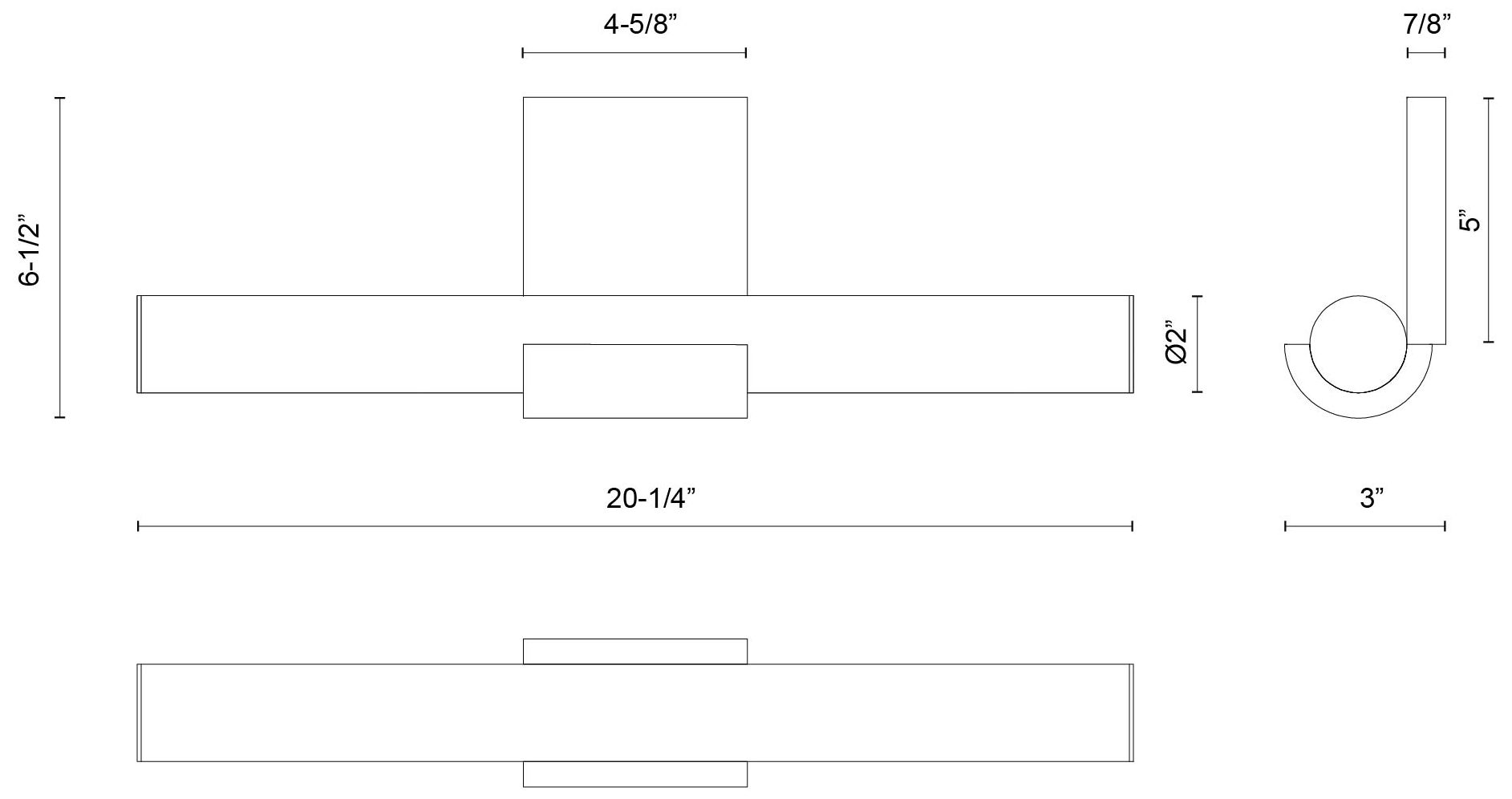 Alora Apollo LED 20-in Vintage Brass Wall Vanity