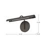 Alora Astrid LED 14-in Metal Shade/Urban Bronze Wall Vanity