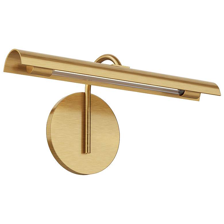 Image 1 Alora Astrid LED 14-in Metal Shade/Vintage Brass Wall Vanity