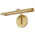 Alora Astrid LED 14-in Metal Shade/Vintage Brass Wall Vanity