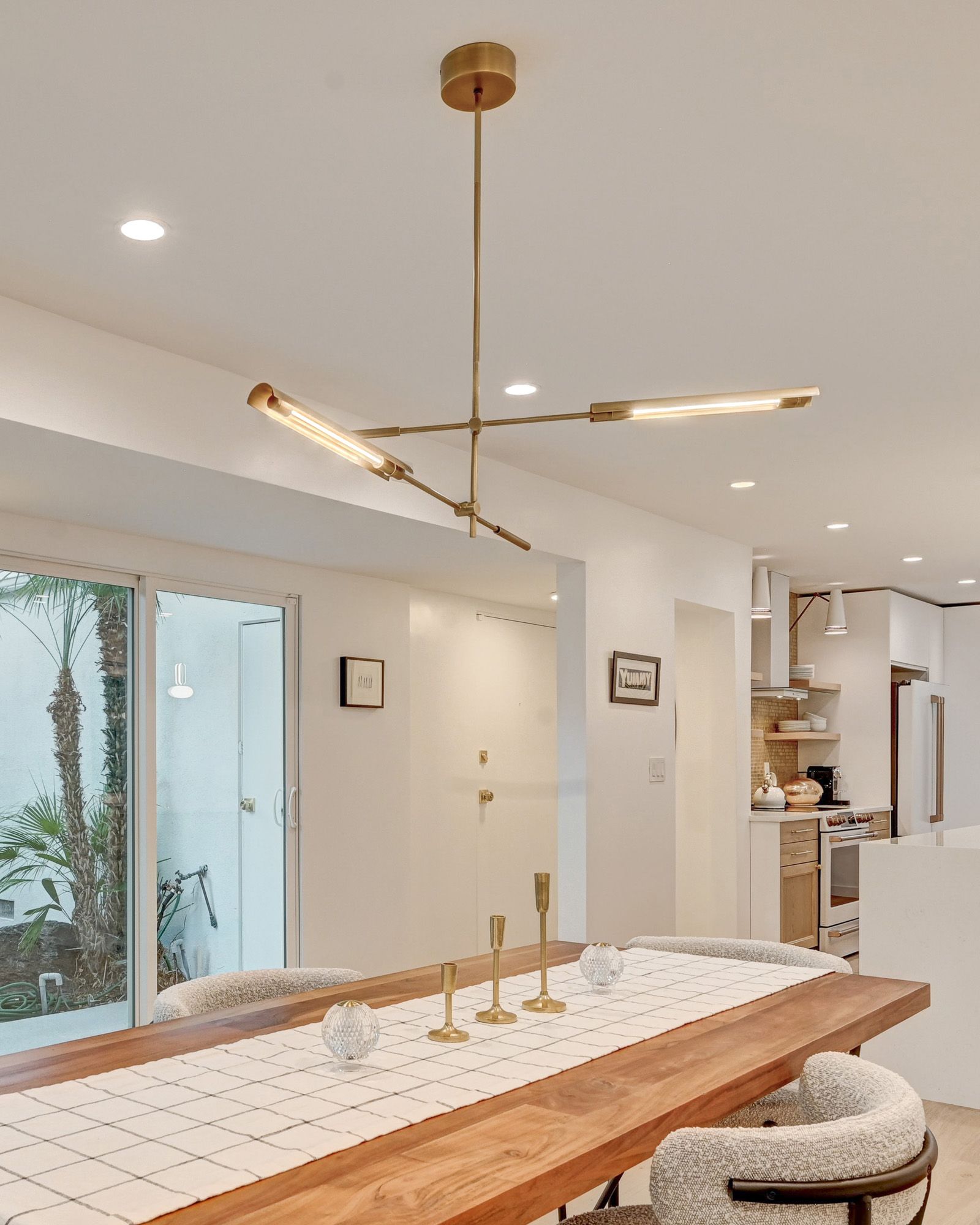 Image 3 Alora Astrid LED 2 Head Metal Shade/Vintage Brass Multi-Pendant more views