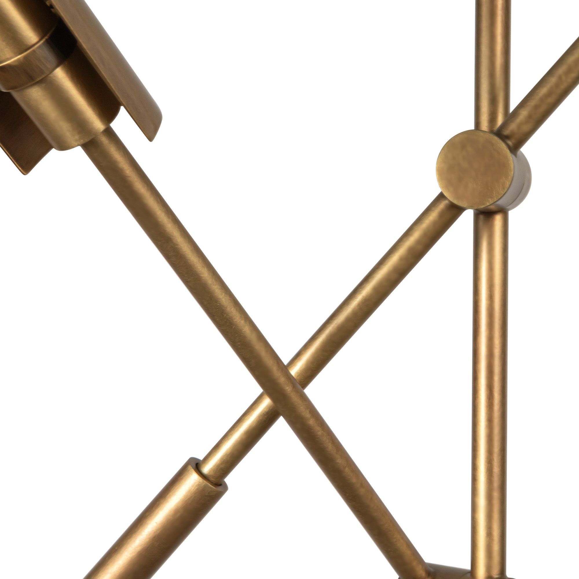 Image 5 Alora Astrid LED 2 Head Metal Shade/Vintage Brass Multi-Pendant more views