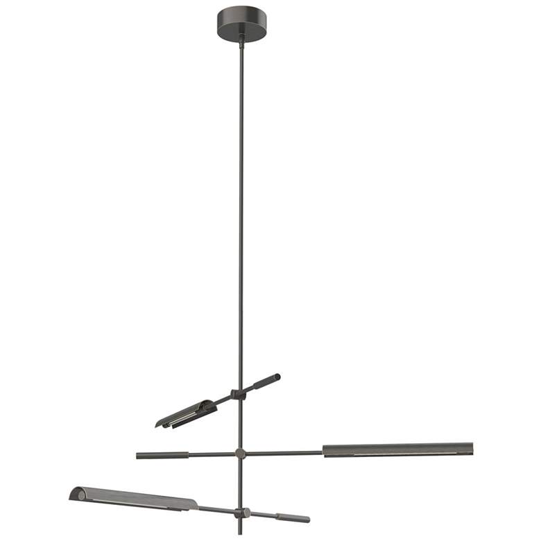 Image 1 Alora Astrid LED 3 Head Metal Shade/Urban Bronze Multi-Pendant