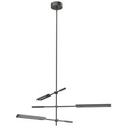 Alora Astrid LED 3 Head Metal Shade/Urban Bronze Multi-Pendant