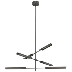 Alora Astrid LED 6 Head Metal Shade/Urban Bronze Multi-Pendant