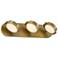 Alora Blanco LED 26-in Vintage Brass/Alabaster Wall Vanity