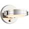 Alora Blanco LED 6-in Polished Nickel/Alabaster Wall Vanity