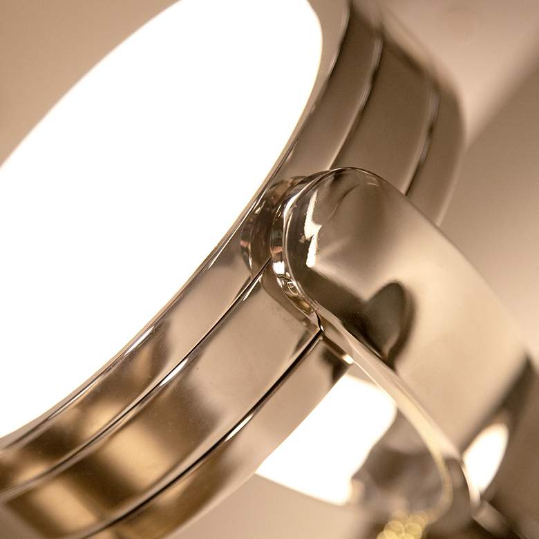 Image 2 Alora Blanco LED 6-in Polished Nickel/Alabaster Wall Vanity more views