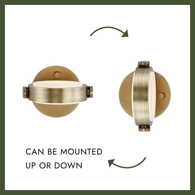 Image 5 Alora Blanco LED 6-in Polished Nickel/Alabaster Wall Vanity more views