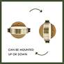 5_Alora Blanco LED 6-in Polished Nickel/Alabaster Wall Vanity more views