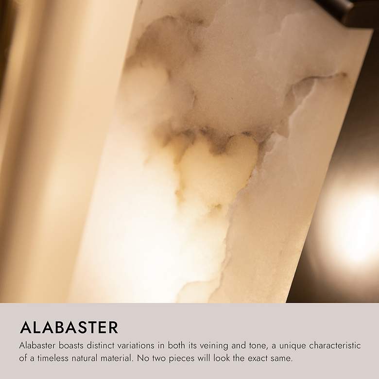 Image 7 Alora Blanco LED 6-in Polished Nickel/Alabaster Wall Vanity more views