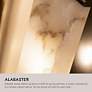 7_Alora Blanco LED 6-in Polished Nickel/Alabaster Wall Vanity more views