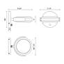 Alora Blanco LED 6-in Polished Nickel/Alabaster Wall Vanity