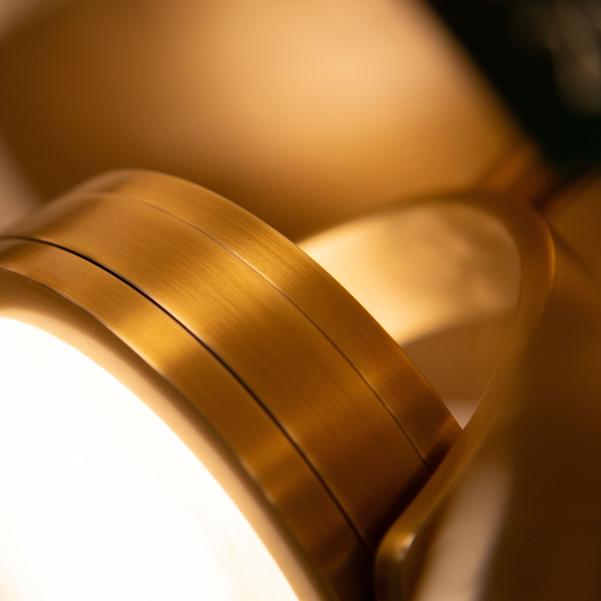 Image 2 Alora Blanco LED 6-in Vintage Brass/Alabaster Wall Vanity more views