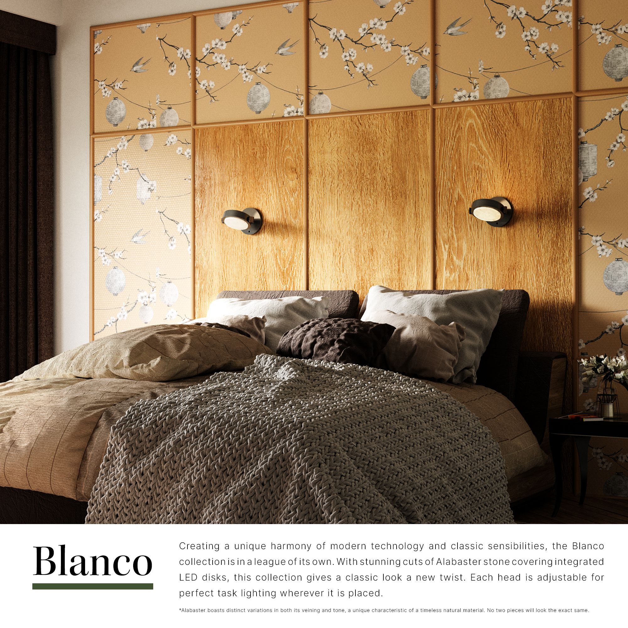 Image 3 Alora Blanco LED 6-in Vintage Brass/Alabaster Wall Vanity more views