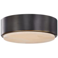 Alora Blanco LED 8-in Urban Bronze/Alabaster Flush Mount