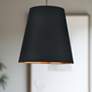 1_Alora Calor E26 25-in Black Linen With Gold Parchment/Urban Bronze Pendant