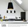 3_Alora Calor E26 25-in Black Linen With Gold Parchment/Urban Bronze Pendant more views