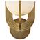 Alora Colette LED 6-in Vintage Brass/Alabaster Wall Vanity