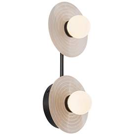 Image1 of Alora Dahlia LED 14-in Urban Bronze/Alabaster Wall Vanity