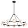 Alora Dahlia LED 46-in Urban Bronze/Alabaster LED Chandeliers
