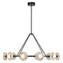 3_Alora Dahlia LED 46-in Urban Bronze/Alabaster LED Chandeliers more views