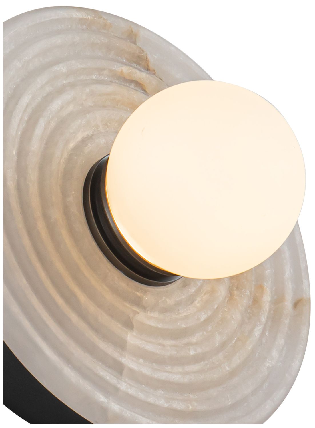 Image 3 Alora Dahlia LED 6-in Urban Bronze/Alabaster Wall Vanity more views