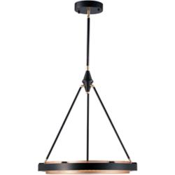 Alora Duo LED 24-in Classic Black/Gold Shimmer Pendant