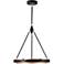 Alora Duo LED 24-in Classic Black/Gold Shimmer Pendant