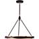 Alora Duo LED 32-in Classic Black/Gold Shimmer Pendant