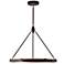 Alora Duo LED 32-in Classic Black/Silver Shimmer Pendant