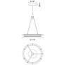 3_Alora Duo LED 32-in Classic Black/Silver Shimmer Pendant more views
