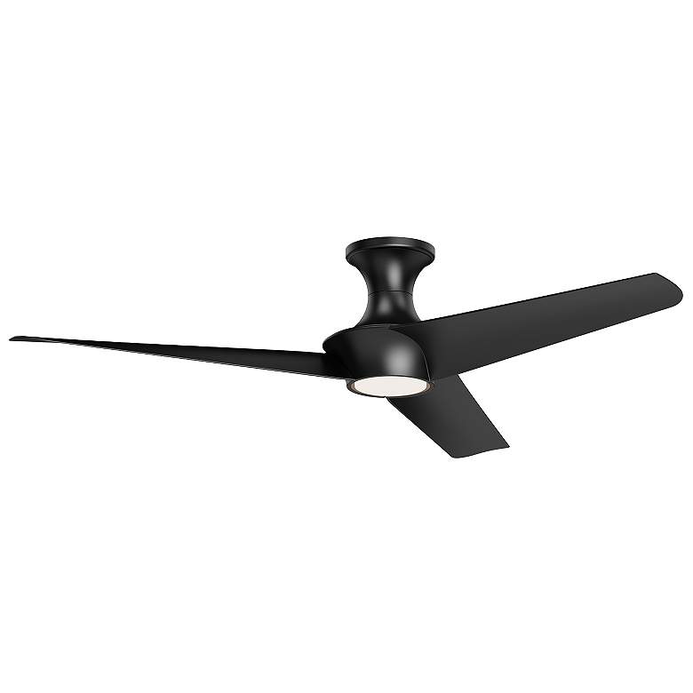 Image 1 Alora Emiko-H LED 56-in Matte Black Hugger Ceiling Fan