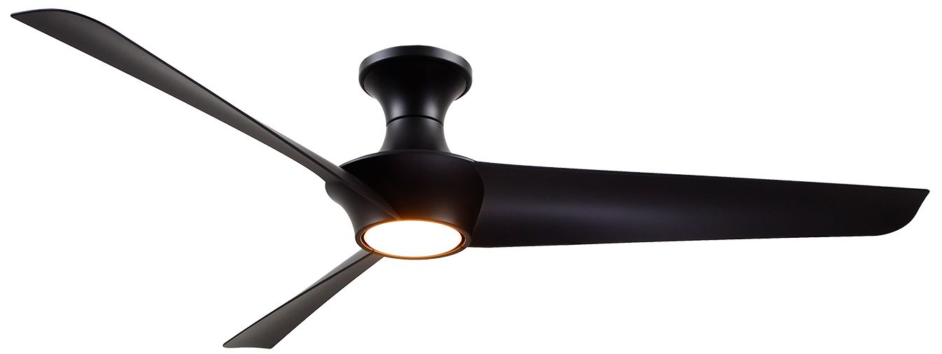 Image 2 Alora Emiko-H LED 56-in Matte Black Hugger Ceiling Fan more views