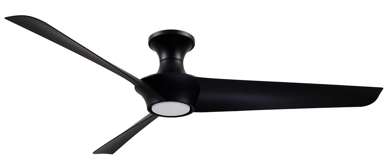 Image 3 Alora Emiko-H LED 56-in Matte Black Hugger Ceiling Fan more views
