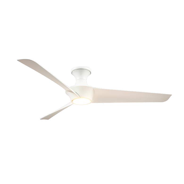 Image 2 Alora Emiko-H LED 56-in White Hugger Ceiling Fan more views