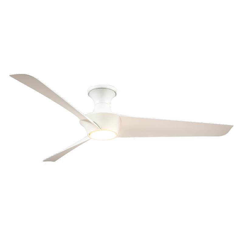 Image 6 Alora Emiko-H LED 56-in White Hugger Ceiling Fan more views