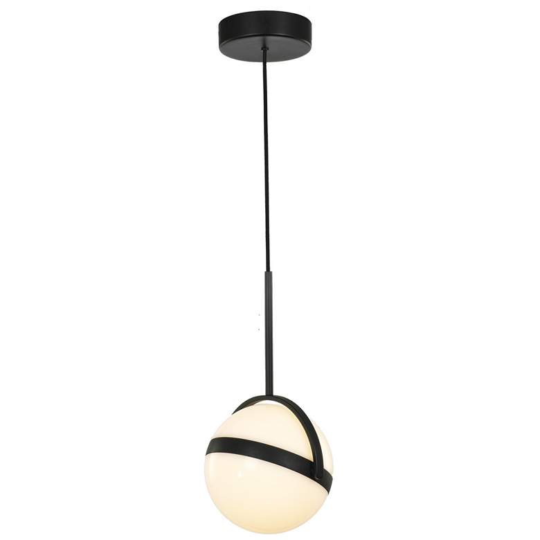 Image 1 Alora Globo LED 7-in Matte Black Pendant