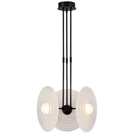 Image1 of Alora Harbour LED 18-in Urban Bronze/Glossy Opal Pendant
