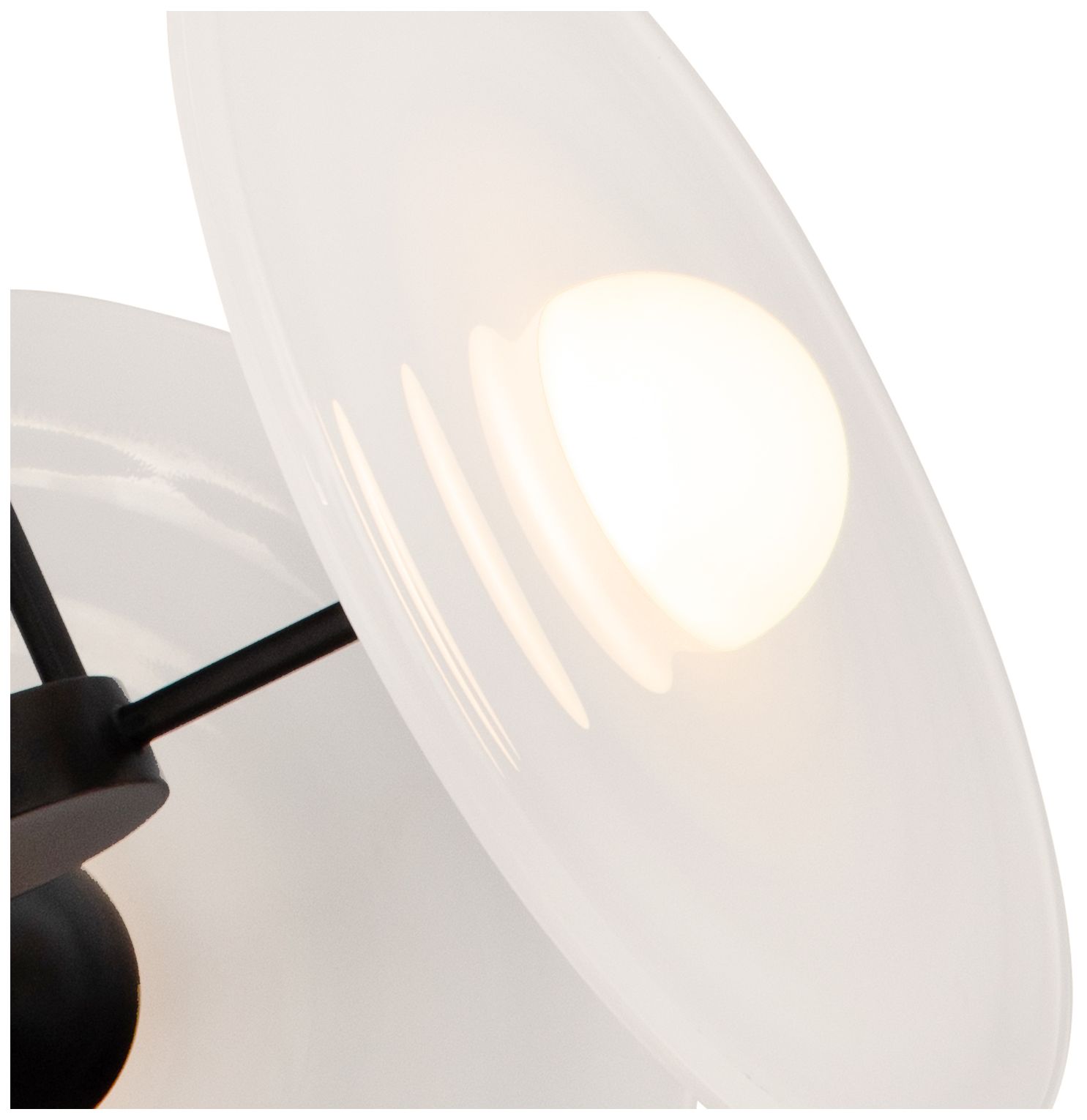 Image 2 Alora Harbour LED 18-in Urban Bronze/Glossy Opal Pendant more views