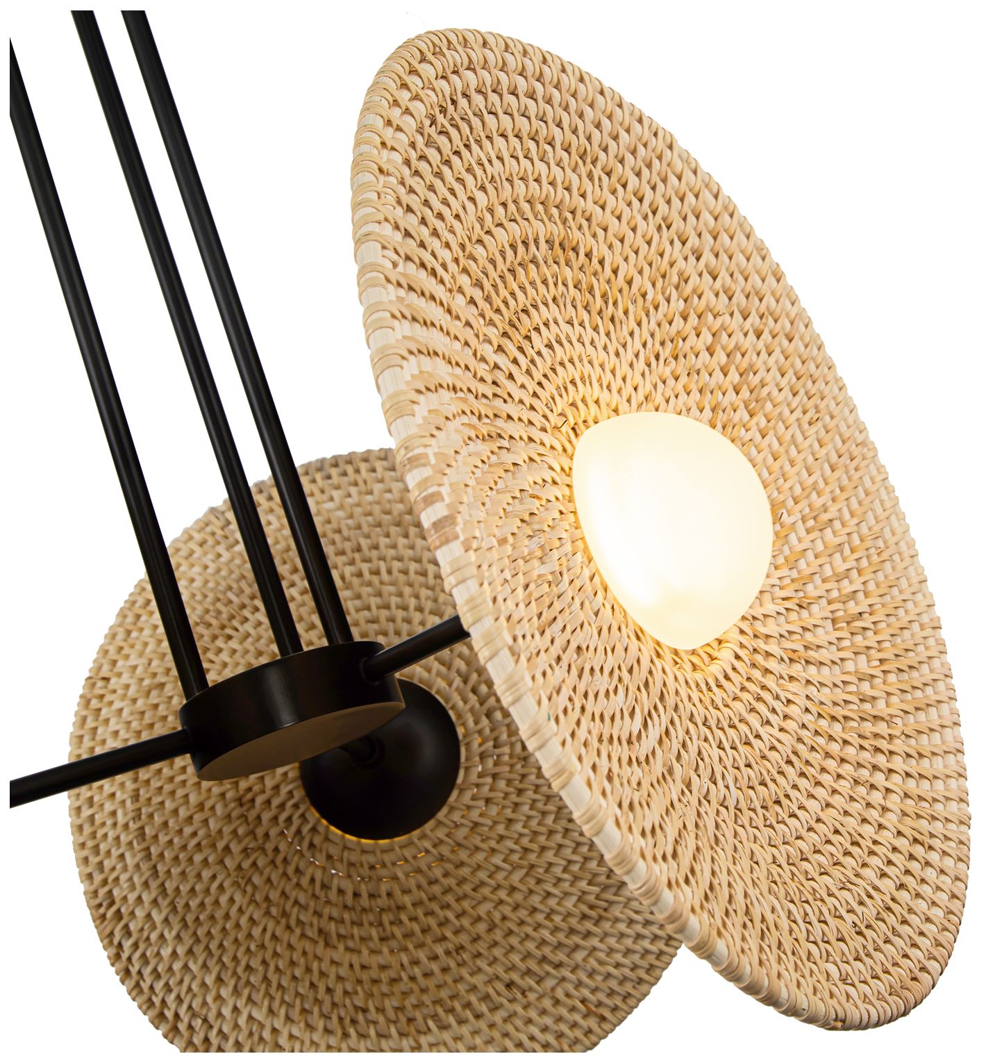 Image 2 Alora Harbour LED 18-in Urban Bronze/Woven Pendant more views