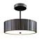 Alora Kensington LED 12-in Urban Bronze Semi-Flush Mount