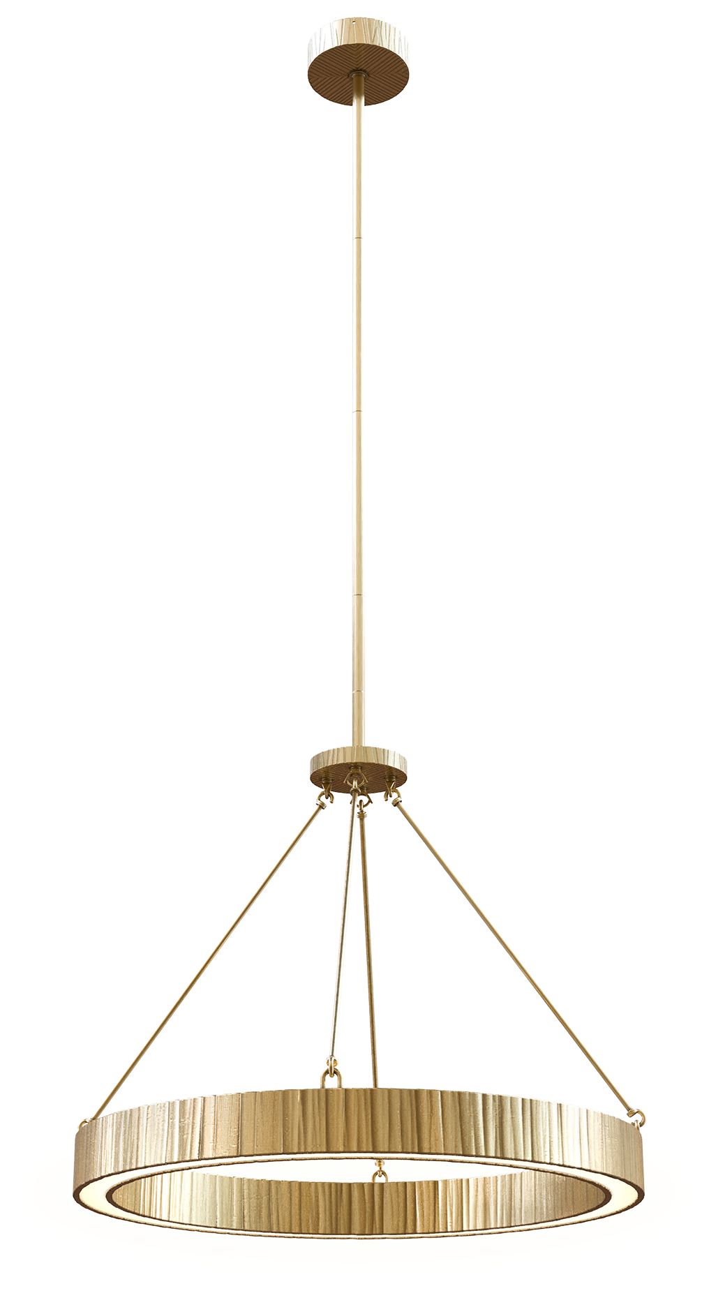Image 2 Alora Kensington LED 30-in Vintage Brass Pendant