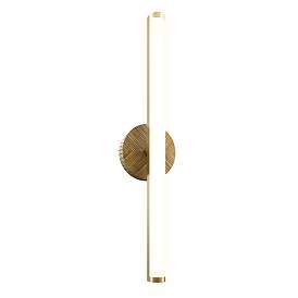 Image1 of Alora Kensington LED 30-in Vintage Brass Wall Vanity