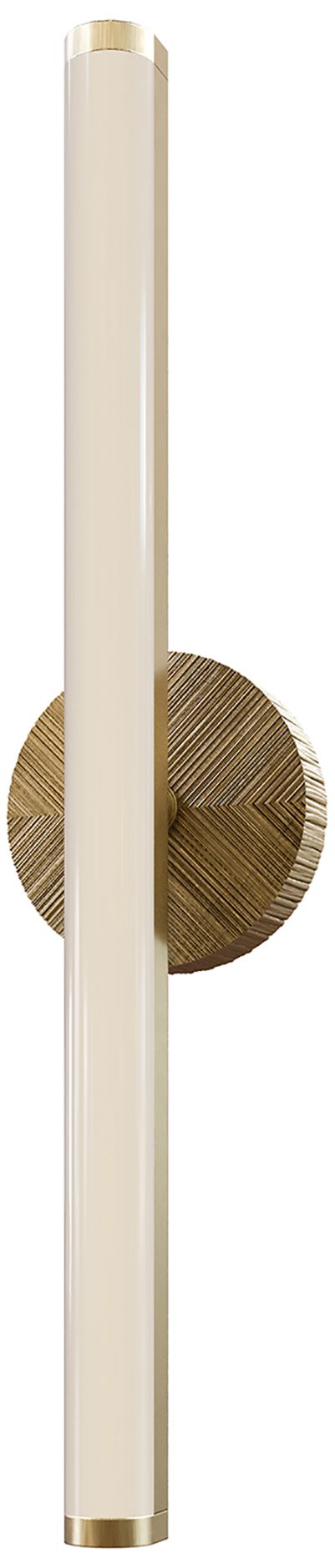 Image 2 Alora Kensington LED 30-in Vintage Brass Wall Vanity more views