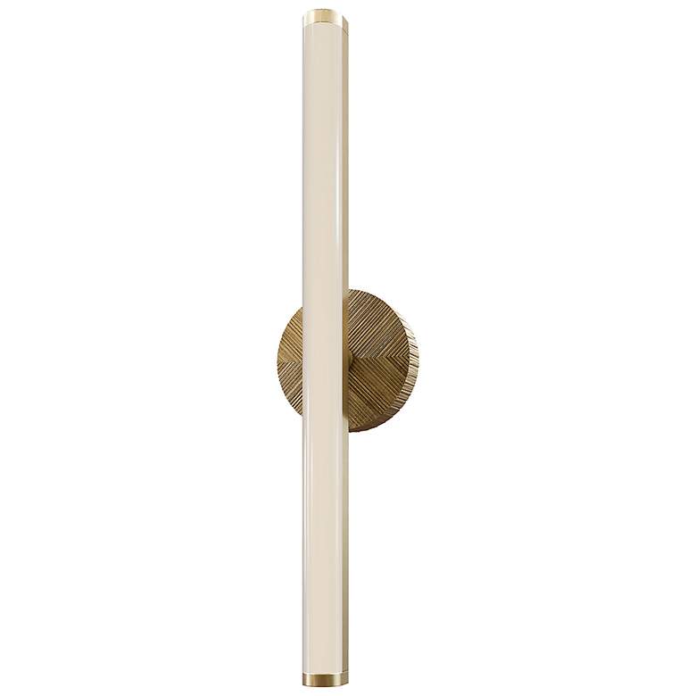 Image 2 Alora Kensington LED 30-in Vintage Brass Wall Vanity more views