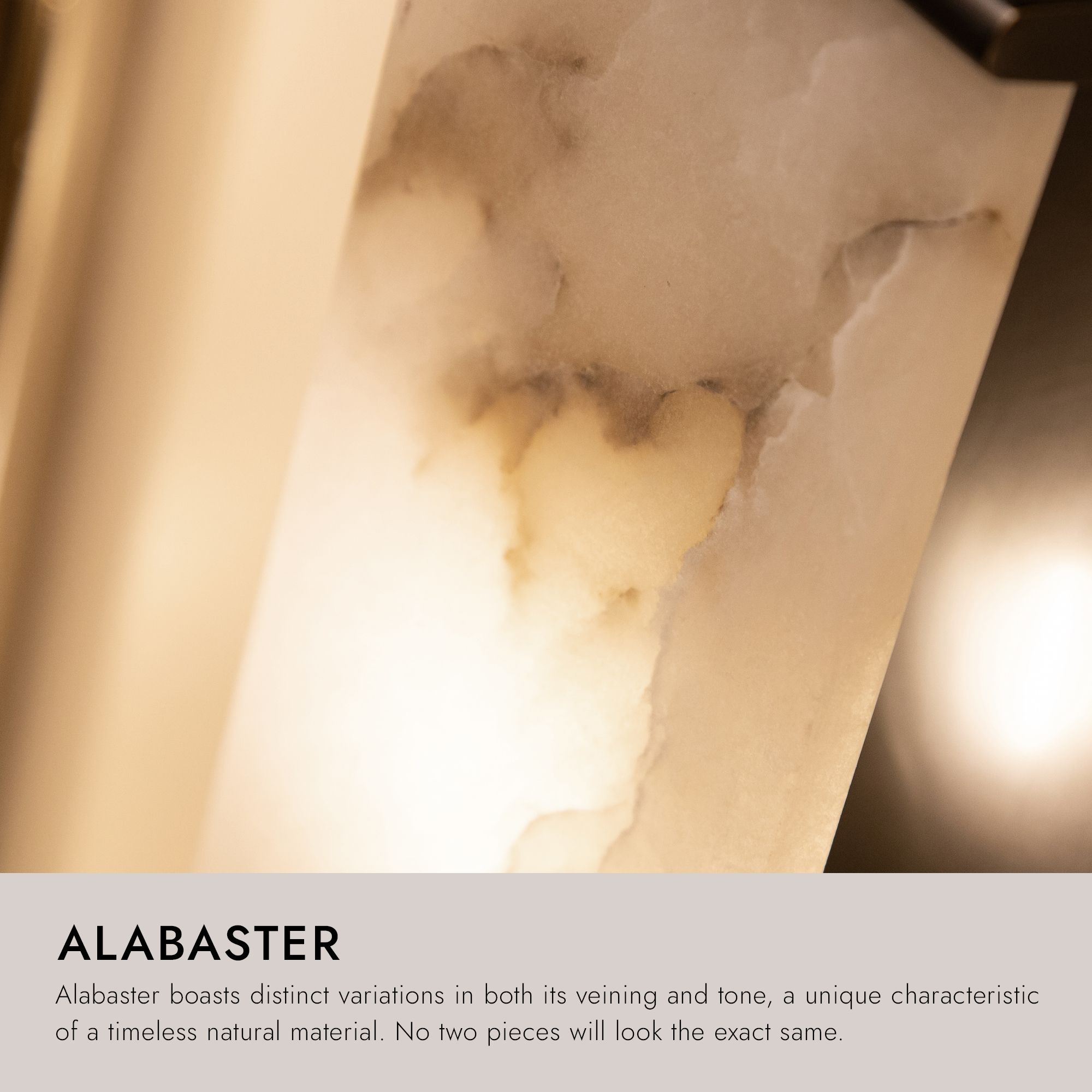 Alora Kismet LED 14-in Vintage Brass/Alabaster Wall Vanity