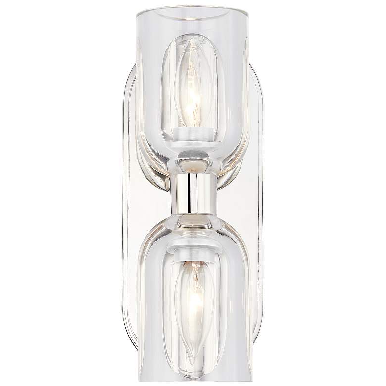 Image 2 Alora Lucian E12 11-in Clear Crystal/Polished Nickel Wall Vanity