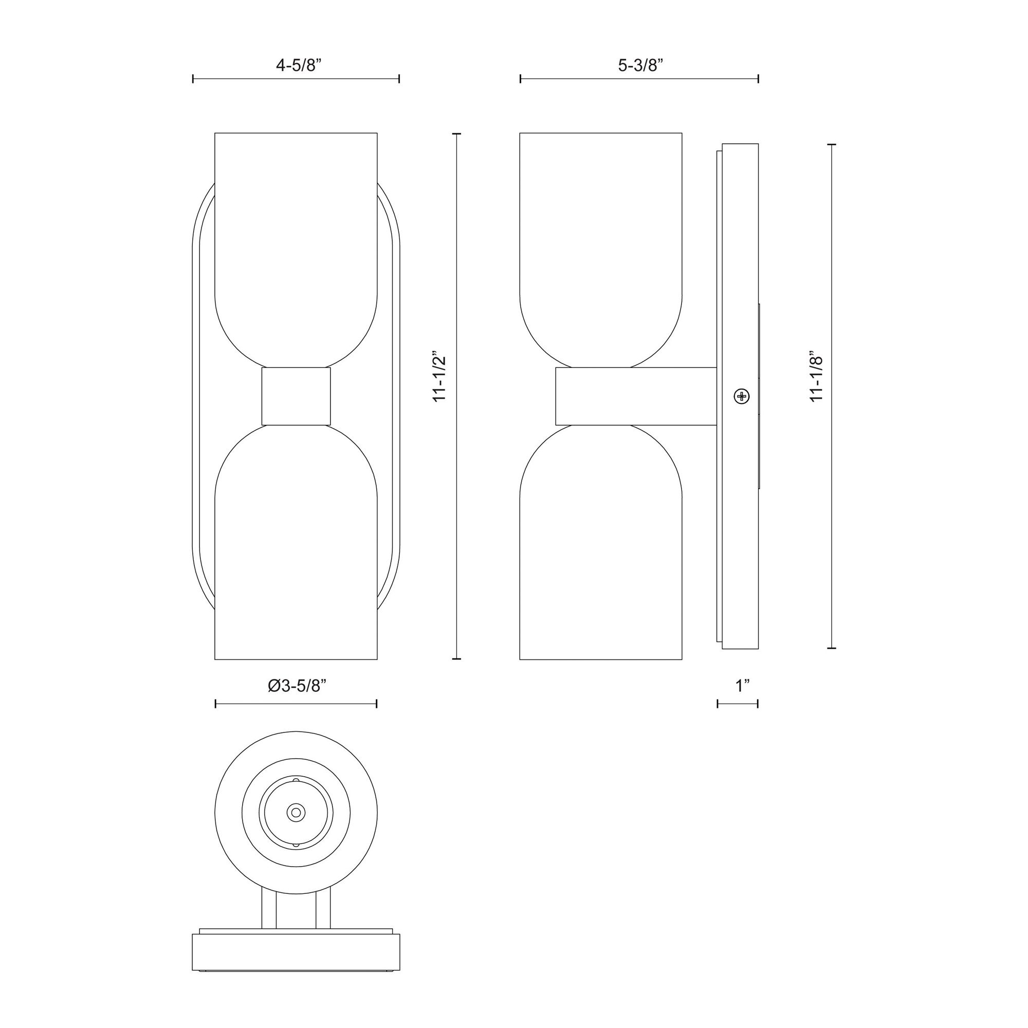 Image 7 Alora Lucian E12 11-in Clear Crystal/Urban Bronze Wall Vanity more views